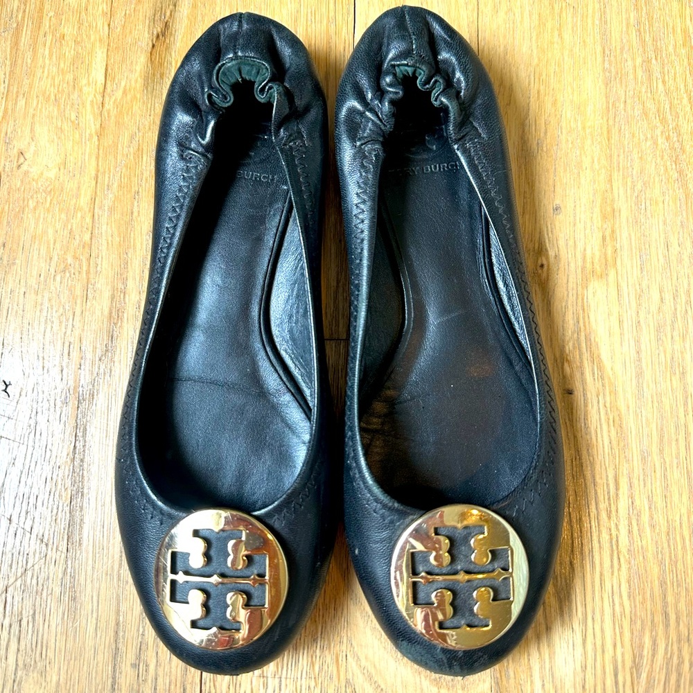 Tory Burch Black Ballet Slippers